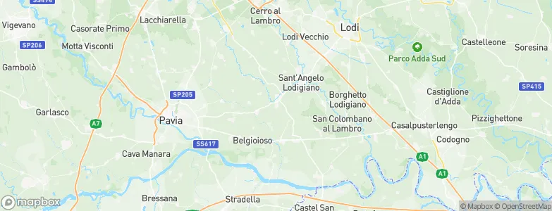 Gerenzago, Italy Map