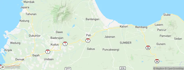 Geritan, Indonesia Map