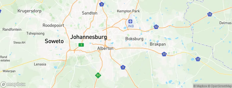 Germiston, South Africa Map