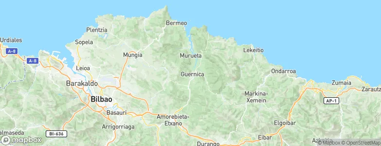 Gernika-Lumo, Spain Map