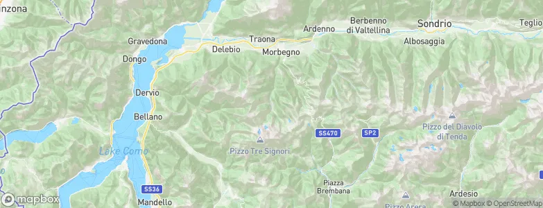 Gerola Alta, Italy Map