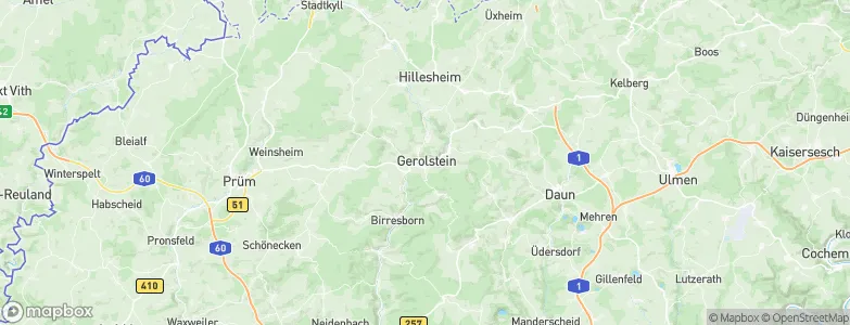 Gerolstein, Germany Map