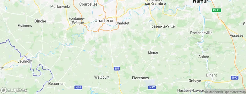 Gerpinnes, Belgium Map