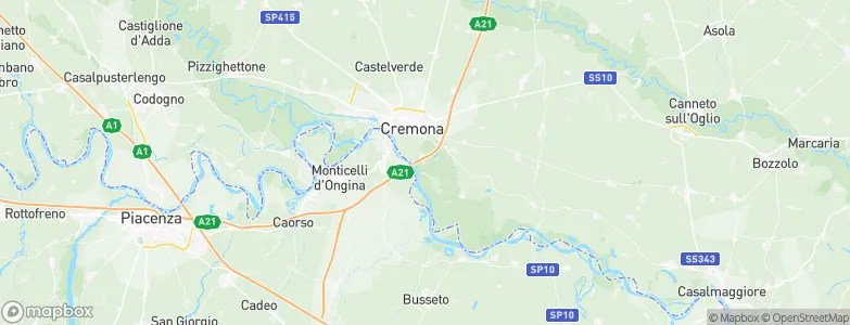 Gerre de' Caprioli, Italy Map