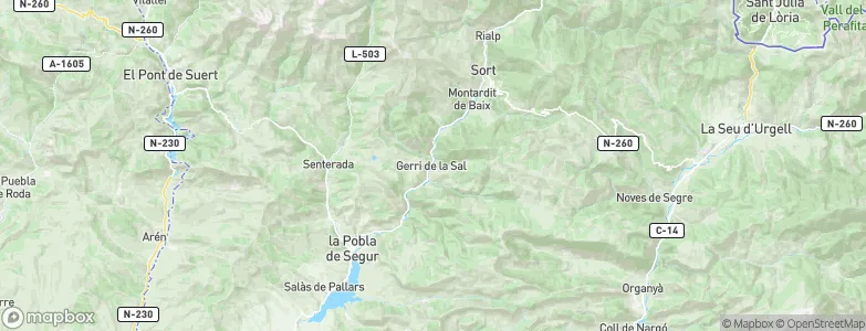 Gerri, Spain Map
