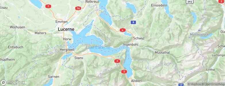 Gersau, Switzerland Map