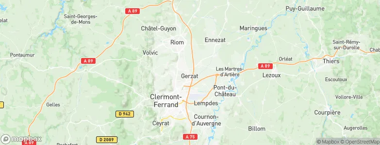 Gerzat, France Map