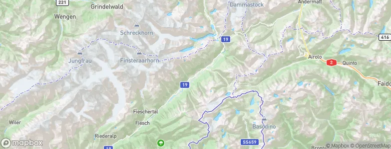 Geschinen, Switzerland Map