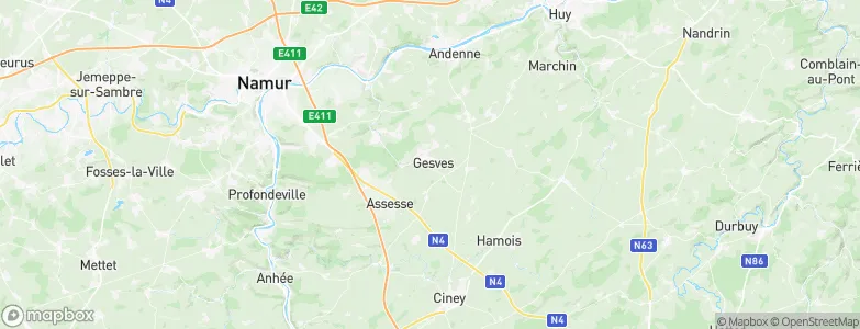 Gesves, Belgium Map