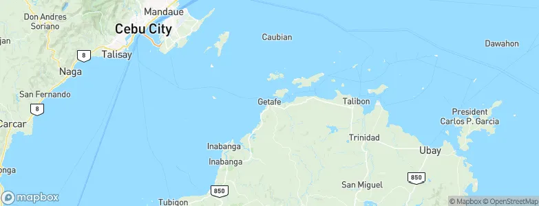 Getafe, Philippines Map