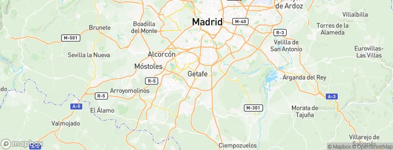 Getafe, Spain Map