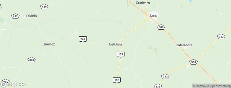 Getulina, Brazil Map