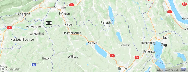 Geuensee, Switzerland Map