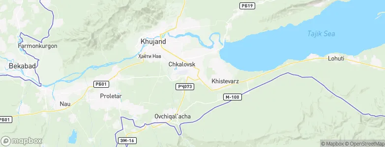 Ghafurov, Tajikistan Map