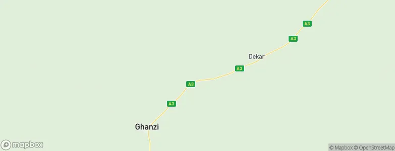 Ghanzi, Botswana Map