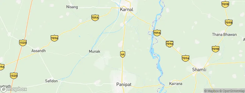 Gharaunda, India Map