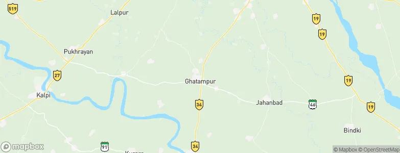 Ghātampur, India Map