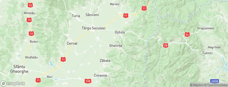 Ghelinţa, Romania Map
