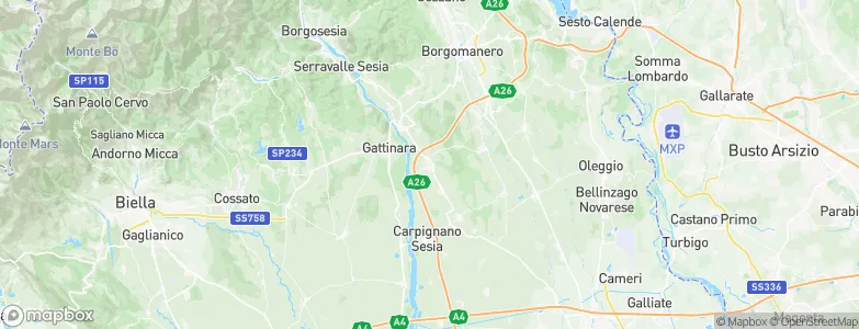 Ghemme, Italy Map