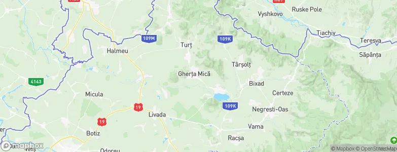 Gherţa Mică, Romania Map