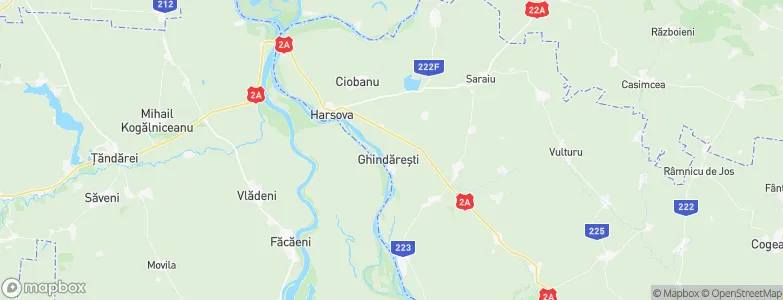 Ghindăreşti, Romania Map