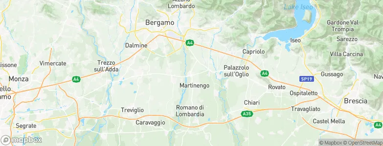 Ghisalba, Italy Map