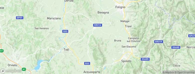 Giano dell'Umbria, Italy Map