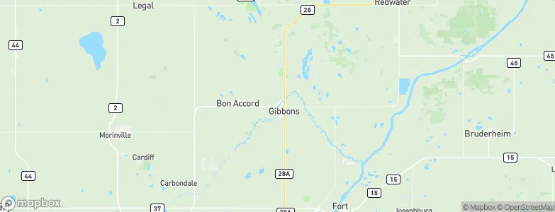 Gibbons, Canada Map