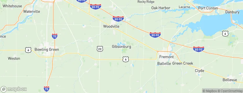Gibsonburg, United States Map