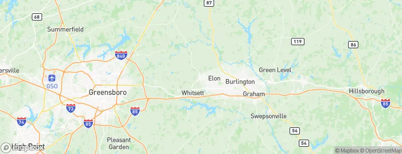 Gibsonville, United States Map