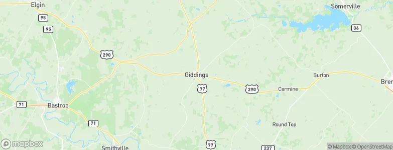 Giddings, United States Map
