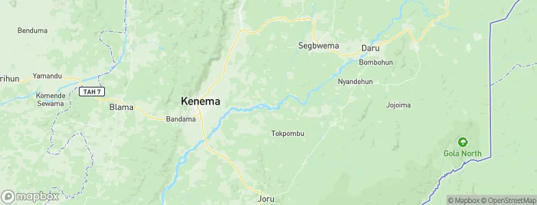 Giehun, Sierra Leone Map