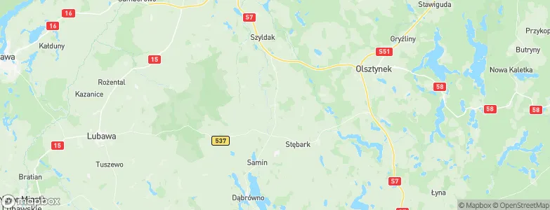 Gierzwałd, Poland Map