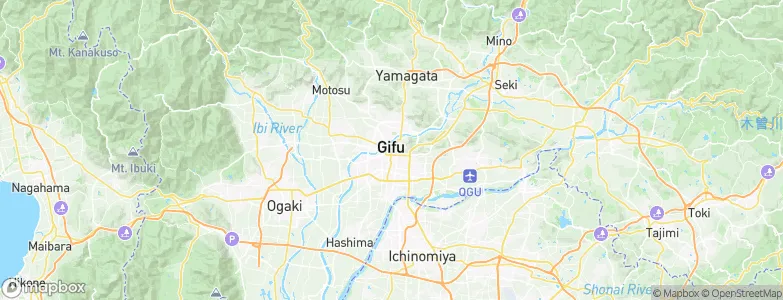 Gifu City, Japan Map