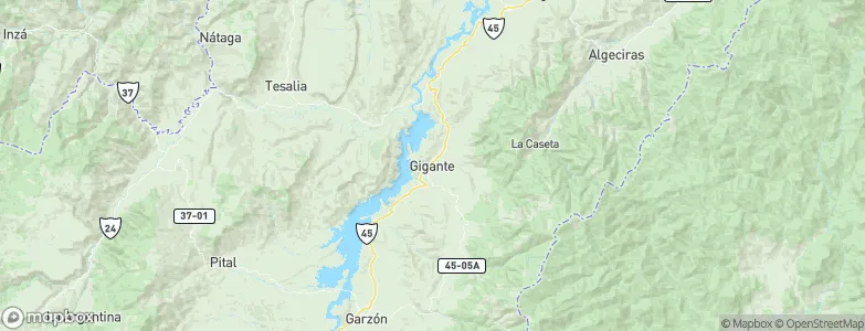 Gigante, Colombia Map