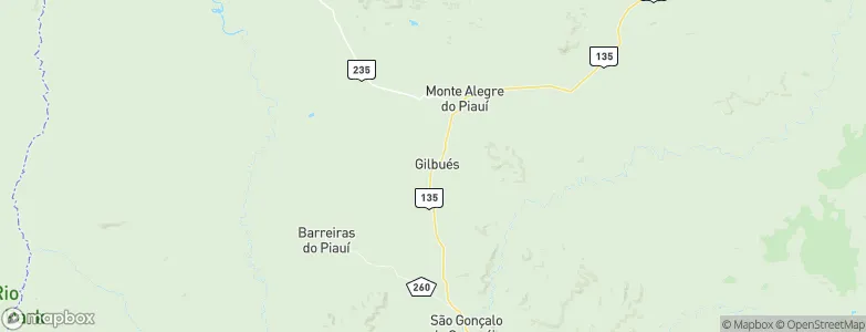 Gilbués, Brazil Map