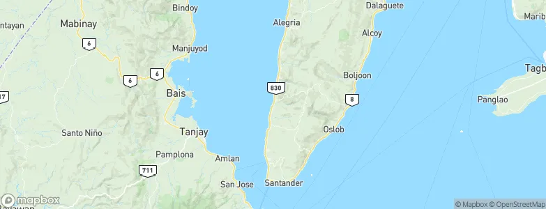 Ginatilan, Philippines Map