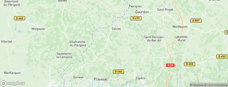 Gindou, France Map