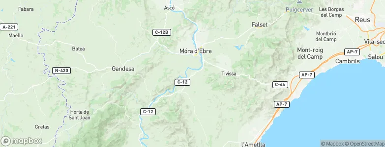 Ginestar, Spain Map