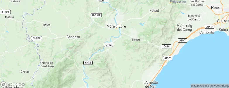 Ginestar, Spain Map