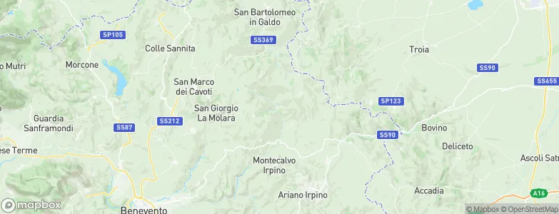 Ginestra degli Schiavoni, Italy Map