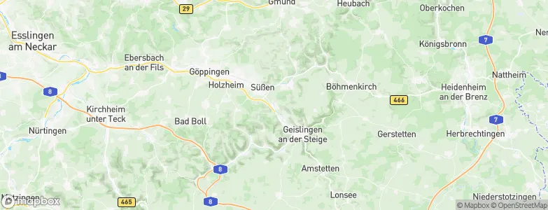 Gingen an der Fils, Germany Map