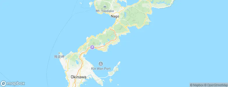 Ginoza, Japan Map
