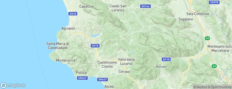 Gioi, Italy Map