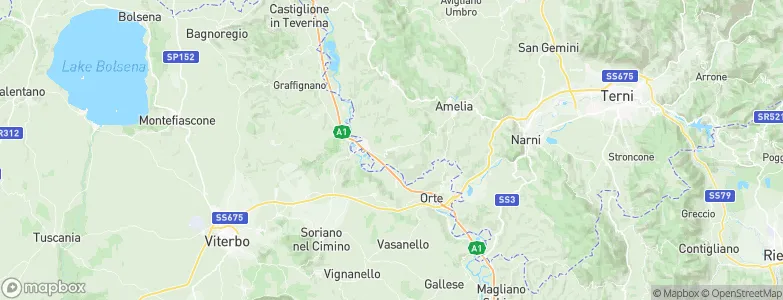 Giove, Italy Map