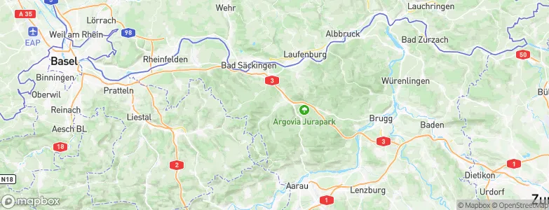 Gipf-Oberfrick, Switzerland Map