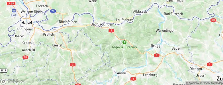 Gipf-Oberfrick, Switzerland Map