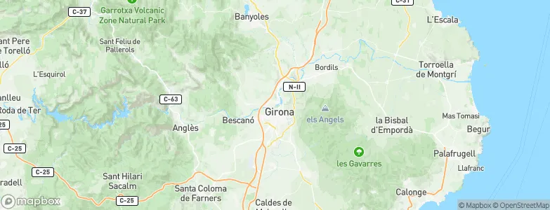 Girona, Spain Map