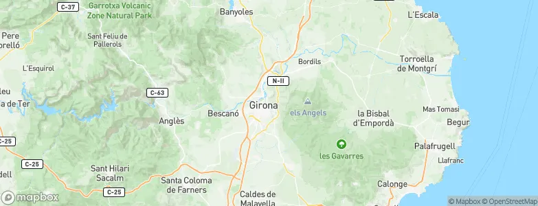 Girona, Spain Map