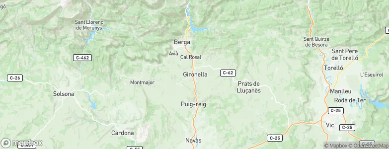 Gironella, Spain Map